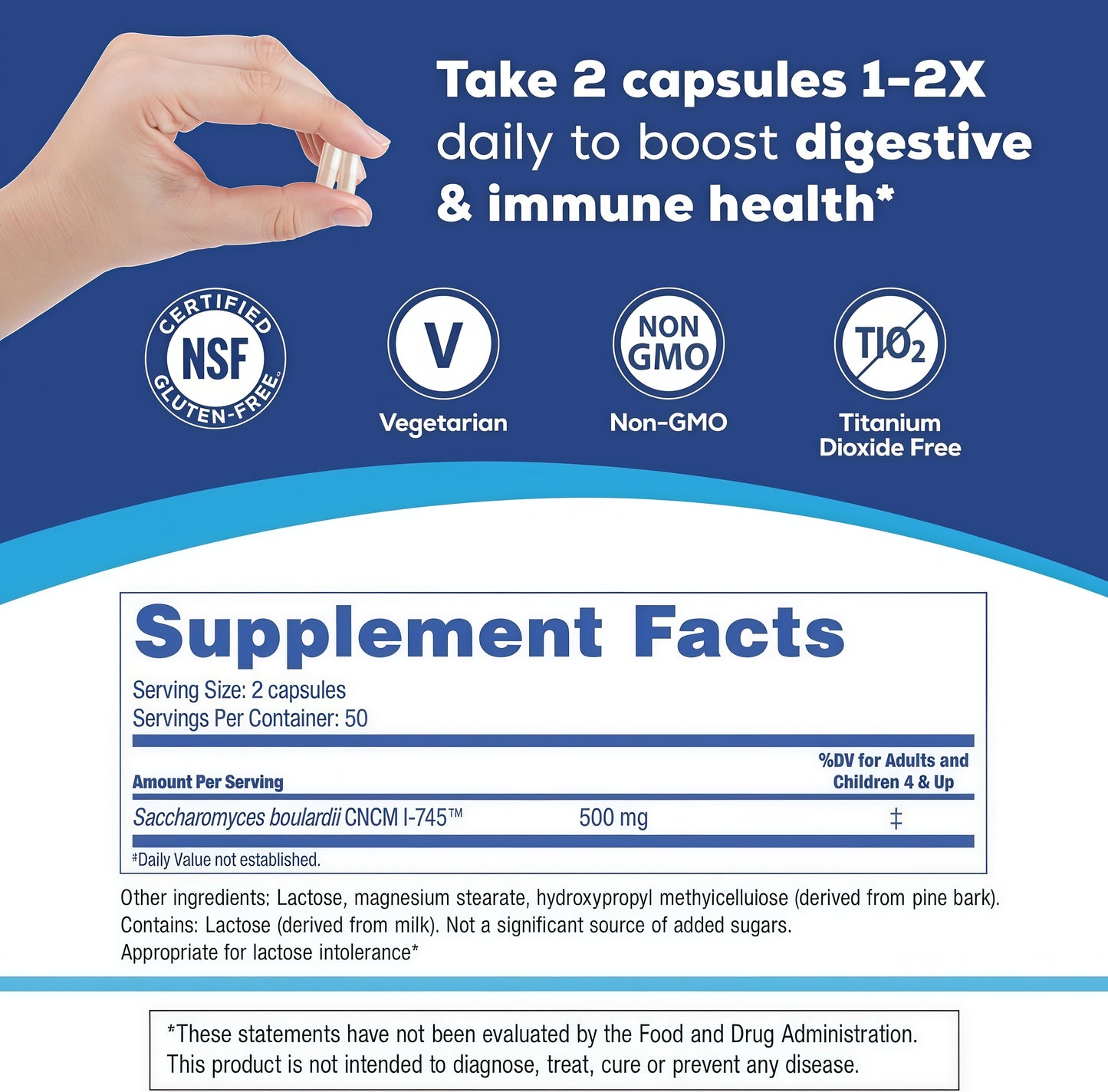 Florastor® Dual Action Probiotic Supplement